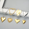 Stainless Steel Love Irregular Heart Electroplated Handmade Jewelry Accessories Pendant