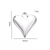 Stainless Steel Love Irregular Heart Electroplated Handmade Jewelry Accessories Pendant