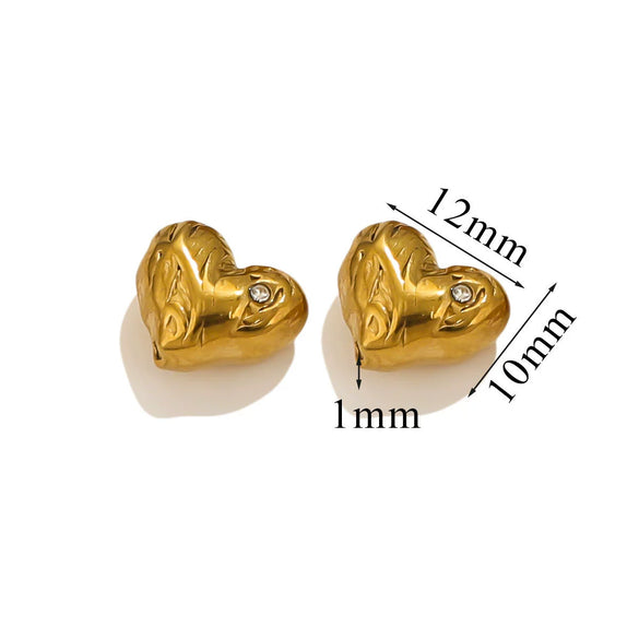 Stainless Steel Love Pattern Hollow Heart Bead Bracelet Jewelry Accessories With Crystal Diamond Zirconium Casting Process