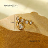 Stainless Steel Love Peach Heart Ring Electroplated Trendy Versatile Jewelry