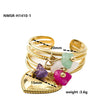 Stainless Steel Love Peach Heart Ring Electroplated Trendy Versatile Jewelry