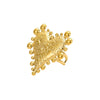 Stainless Steel Love Peach Heart Ring Electroplated Trendy Versatile Jewelry