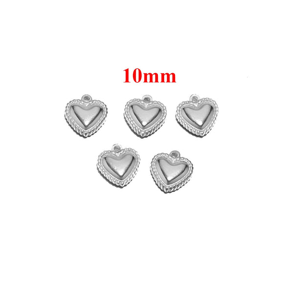 Stainless Steel Love Pendant Vacuum Electroplated Diy Couple Necklace