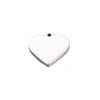 Stainless Steel Love Shape Jewelry Accessories Singlesided Polished Brushed Electroplated Diy Necklace Bracelet Pendant