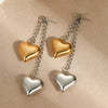 Stainless Steel Loveshaped Geometric Fashion Electroplated Women's Earrings