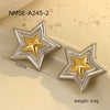 Stainless Steel Loveshaped Geometric Fashion Electroplated Women's Earrings