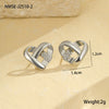 Stainless Steel Loveshaped Geometric Fashion Electroplated Women's Earrings