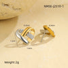 Stainless Steel Loveshaped Geometric Fashion Electroplated Women's Earrings