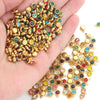 Stainless Steel Lucky Birthstone Pendant Handmade Jewelry Accessories With Hirback Pattern And Electroplating Process