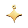 Stainless Steel Lucky Grass Crown Whale Dolphin Moon Polished Electroplated Diy Jewelry Pendant Accessories