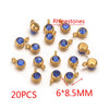 Stainless Steel Lucky Stone Pendant With Dragon Pattern And Gold Electroplating For Diy Jewelry