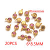 Stainless Steel Lucky Stone Pendant With Dragon Pattern And Gold Electroplating For Diy Jewelry
