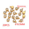 Stainless Steel Lucky Stone Pendant With Dragon Pattern And Gold Electroplating For Diy Jewelry