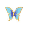 Stainless Steel Luxury Women's Ring With Colorful Enamel Sunflower And Drop Shape Electroplated