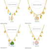 Stainless Steel Marine Life Animal Zodiac Pendant Necklace With Electroplating Little Fresh Style