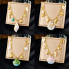 Stainless Steel Marine Life Animal Zodiac Pendant Necklace With Electroplating Little Fresh Style