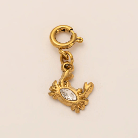 Stainless Steel Marine Life Fashion Pendant With Furnace Vacuum Plating And 18K Gold Color Preservation