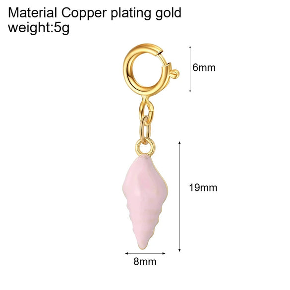 Stainless Steel Marine Life Fashion Pendant With Furnace Vacuum Plating And 18K Gold Color Preservation