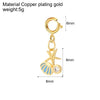 Stainless Steel Marine Life Fashion Pendant With Furnace Vacuum Plating And 18K Gold Color Preservation