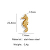 Stainless Steel Marine Series Shell Conch Sea Star Jewelry Accessories Pendant With Electroplating