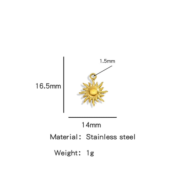 Stainless Steel Marine Series Shell Conch Sea Star Jewelry Accessories Pendant With Electroplating