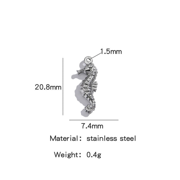 Stainless Steel Marine Series Shell Conch Sea Star Jewelry Accessories Pendant With Electroplating