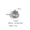 Stainless Steel Marine Series Shell Conch Sea Star Jewelry Accessories Pendant With Electroplating
