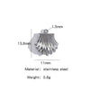 Stainless Steel Marine Series Shell Conch Sea Star Jewelry Accessories Pendant With Electroplating