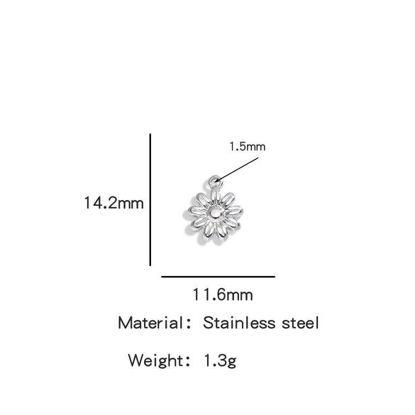 Stainless Steel Marine Series Shell Conch Sea Star Jewelry Accessories Pendant With Electroplating