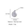 Stainless Steel Marine Series Shell Conch Sea Star Jewelry Accessories Pendant With Electroplating