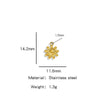 Stainless Steel Marine Series Shell Conch Sea Star Jewelry Accessories Pendant With Electroplating