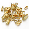 Stainless Steel Melon Buckle Golden Glossy Embossed Diy Necklace Accessories Electroplated