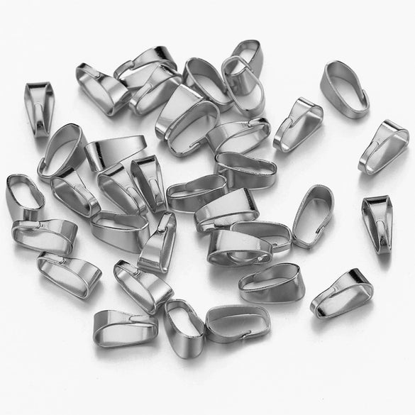 Stainless Steel Melon Buckle Golden Glossy Embossed Diy Necklace Accessories Electroplated