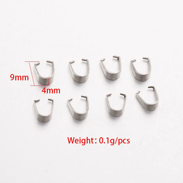 Stainless Steel Melon Buckle Jewelry Accessories Diy Handmade Pendant Button Interface With Electroplating