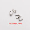 Stainless Steel Melon Buckle Jewelry Accessories Diy Handmade Pendant Button Interface With Electroplating