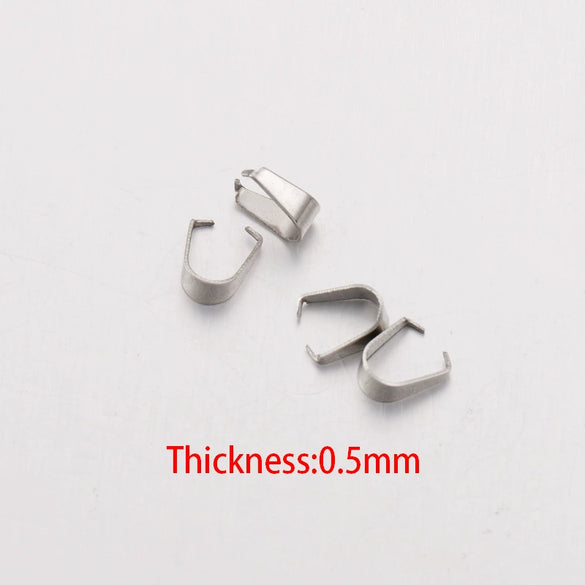 Stainless Steel Melon Buckle Jewelry Accessories Diy Handmade Pendant Button Interface With Electroplating