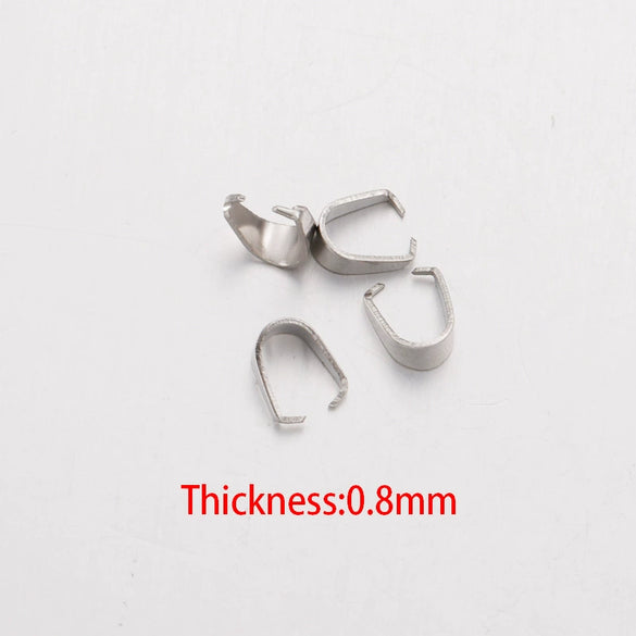 Stainless Steel Melon Buckle Jewelry Accessories Diy Handmade Pendant Button Interface With Electroplating