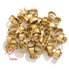 Stainless Steel Melon Buckle Pendant Jewelry Electroplated Gold Handmade Diy Accessories