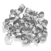 Stainless Steel Melon Buckle Pendant Jewelry Electroplated Gold Handmade Diy Accessories