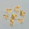 Stainless Steel Melon Buckle Pendant Jewelry Electroplated Gold Handmade Diy Accessories