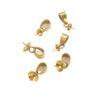 Stainless Steel Melon Buckle Pendant Jewelry Electroplated Gold Handmade Diy Accessories