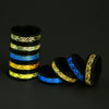 Stainless Steel Men's Rings With Dragon And Zodiac Pattern Luminous Colors Popular Jewelry