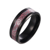 Stainless Steel Men's Rings With Dragon And Zodiac Pattern Luminous Colors Popular Jewelry