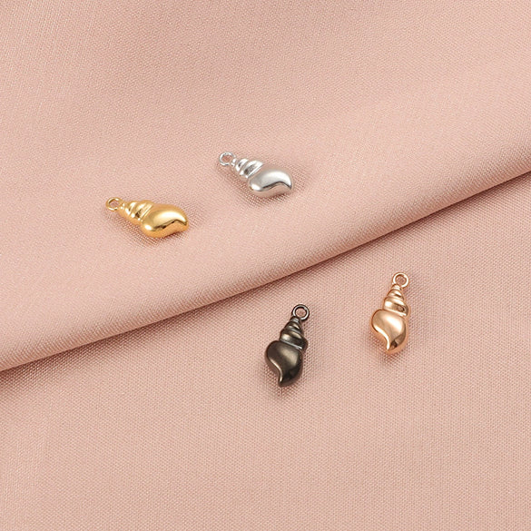 Stainless Steel Mini Electric Throw Pendant Marine Series Shell Whale Cartoon Animal Diy Jewelry Accessories