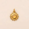 Stainless Steel Mini Elephant Lotus Heart Pendant Necklace Vacuum Plated 18K Gold Color Preservation