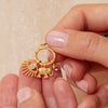 Stainless Steel Mini Elephant Lotus Heart Pendant Necklace Vacuum Plated 18K Gold Color Preservation