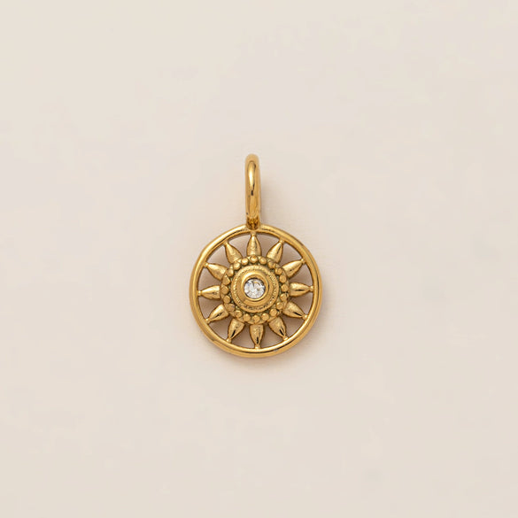 Stainless Steel Mini Elephant Lotus Heart Pendant Necklace Vacuum Plated 18K Gold Color Preservation