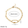 Stainless Steel Mini Elephant Lotus Heart Pendant Necklace Vacuum Plated 18K Gold Color Preservation