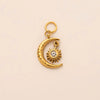 Stainless Steel Mini Elephant Lotus Heart Pendant Necklace Vacuum Plated 18K Gold Color Preservation