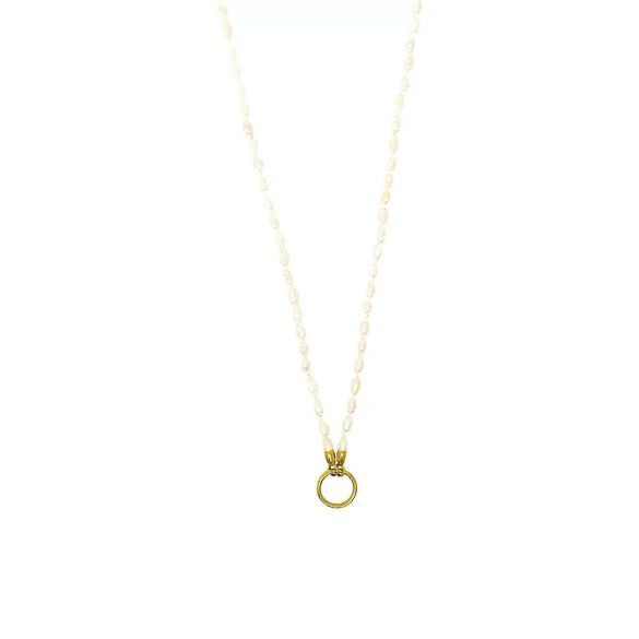 Stainless Steel Mini Elephant Lotus Heart Pendant Necklace Vacuum Plated 18K Gold Color Preservation